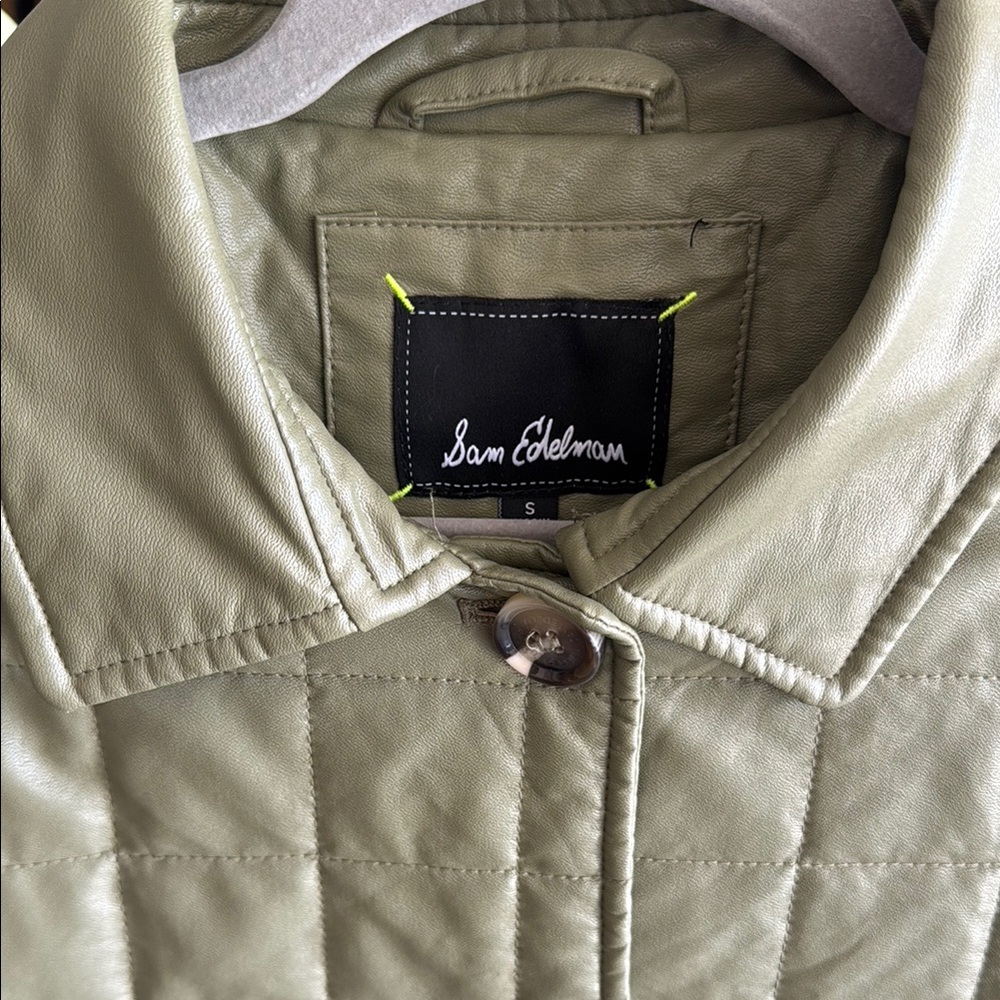 Olive Quilted Jacket - Picture 2 of 5